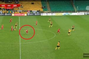 Niesamowity gol w Fortuna 1 Lidze! Piłkarz Skry Częstochowa trafił z połowy boiska [WIDEO]