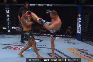 Spektakularny nokaut w walce wieczoru UFC 291! Poirier runął na ziemię [WIDEO]