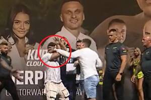 "Wyciągnę jego łeb z tego oktagonu". Awantura na ważeniu. Pojedynek ogłoszony dzień przed Clout MMA 1 [WIDEO]