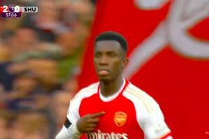 Cały mecz Kiwiora i hat-trick Nketiaha. Arsenal nie dał szans czerwonej latarni Premier League [WIDEO]