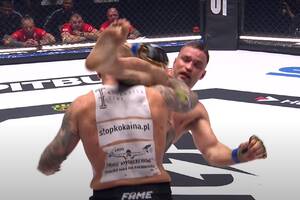 Były mistrz KSW wygrywa na Fame MMA! Dominacja na otwarcie gali, polała się krew [WIDEO]