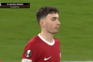 Mateusz Musiałowski zadebiutował w Liverpoolu! Polak dostał szansę w Lidze Europy [WIDEO]