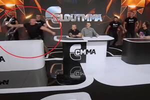Ostra awantura przed Clout MMA. Gwiazdor federacji rzucał krzesłami [WIDEO]