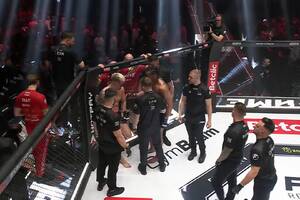 "Taazy" z mistrzowskim pasem Fame MMA! Wielki skandal w klatce [WIDEO]