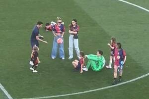 Piękne sceny po El Clasico. Szczęsny, jego syn i Lewandowski w rolach głównych. "Absolutna perełka" [WIDEO]