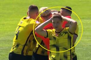 Piłkarze Wieczystej aż złapali się za głowy. Piękny gol przypieczętował awans do 1 Ligi [WIDEO]